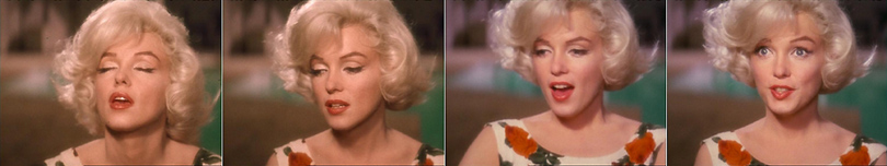 Différentes expressions de Marilyn Monroe